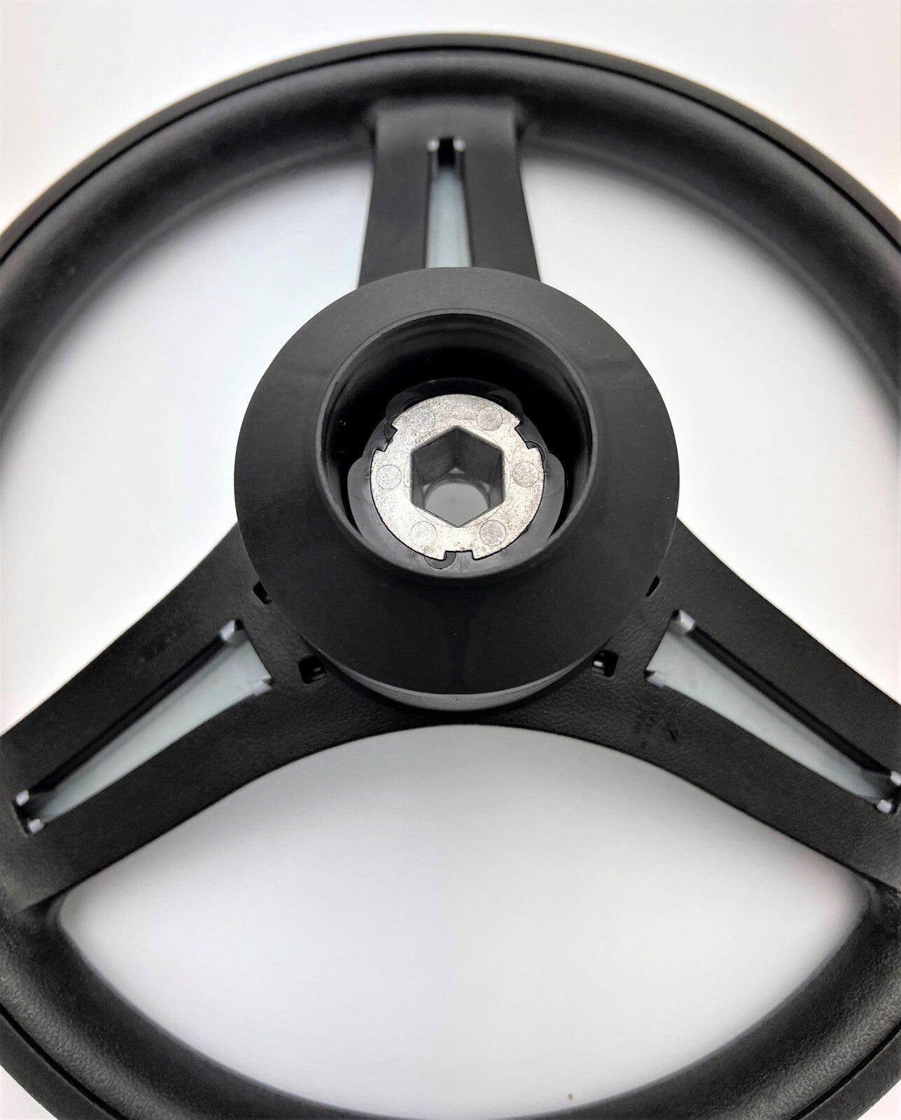 Brenta Black & Silver Golf Cart Steering Wheel for CLUB CAR PRECEDENT