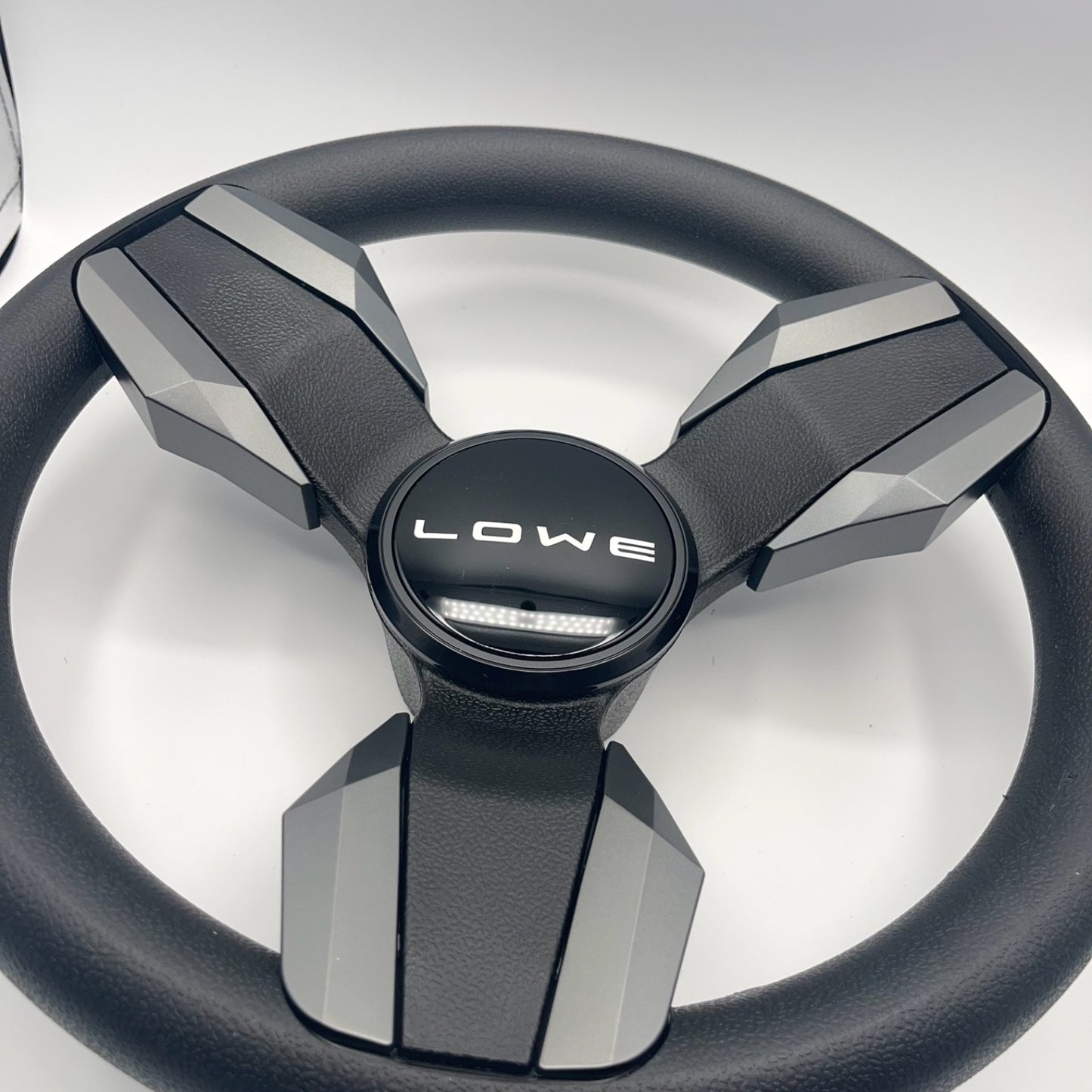 Collina Boat Steering Wheel Dark Gray Inserts - Lowe - Keyed ONLY