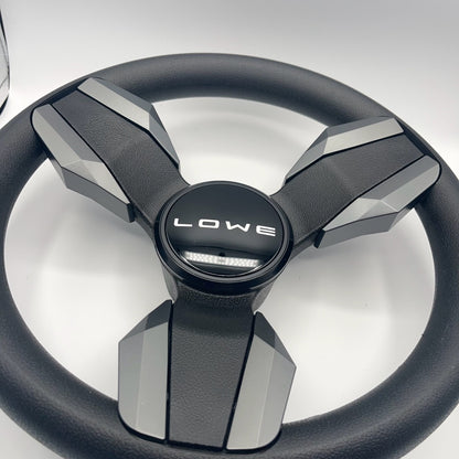 Collina Boat Steering Wheel Dark Gray Inserts - Lowe - Keyed ONLY