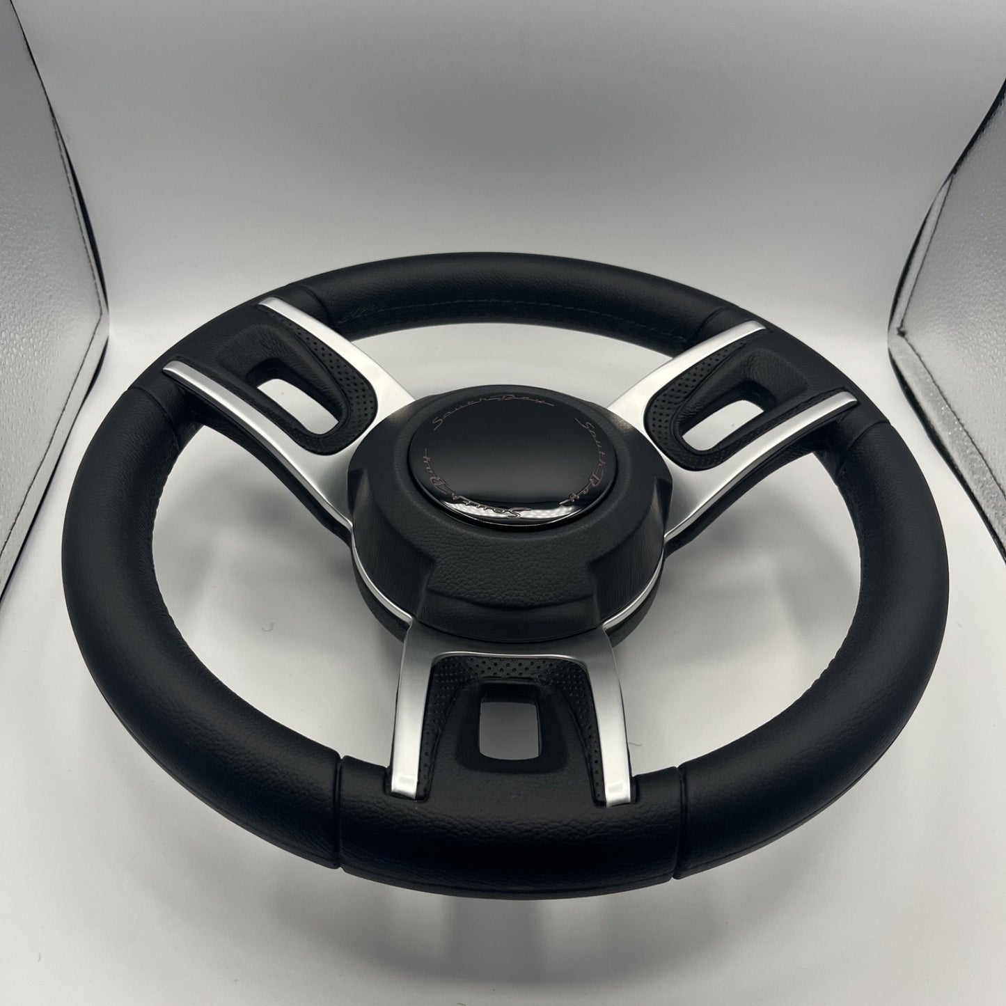Gussi Italia Black Model 702 Steering Wheel | SouthBay Boats