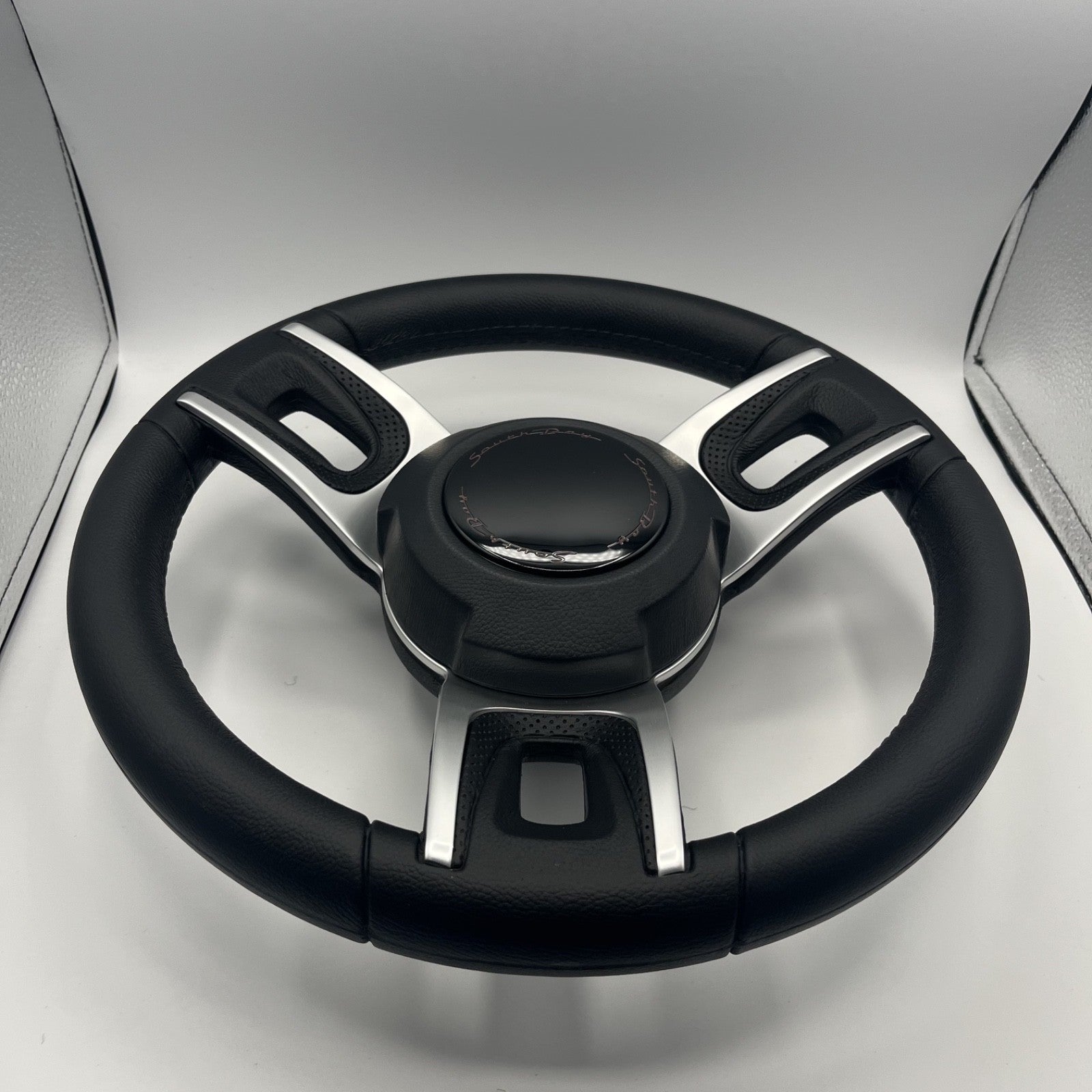 Gussi Italia Black Model 702 Steering Wheel | SouthBay Boats