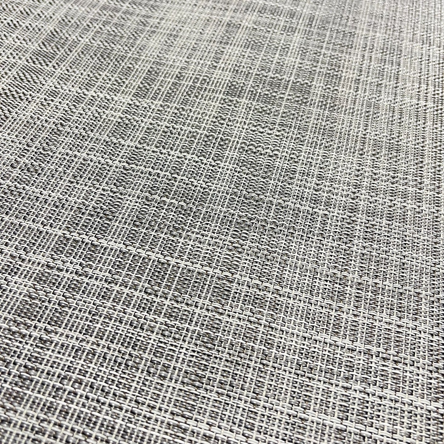 Woven Vinyl Flooring | IKAT - White Silver | 6' Width | Choose Your Length