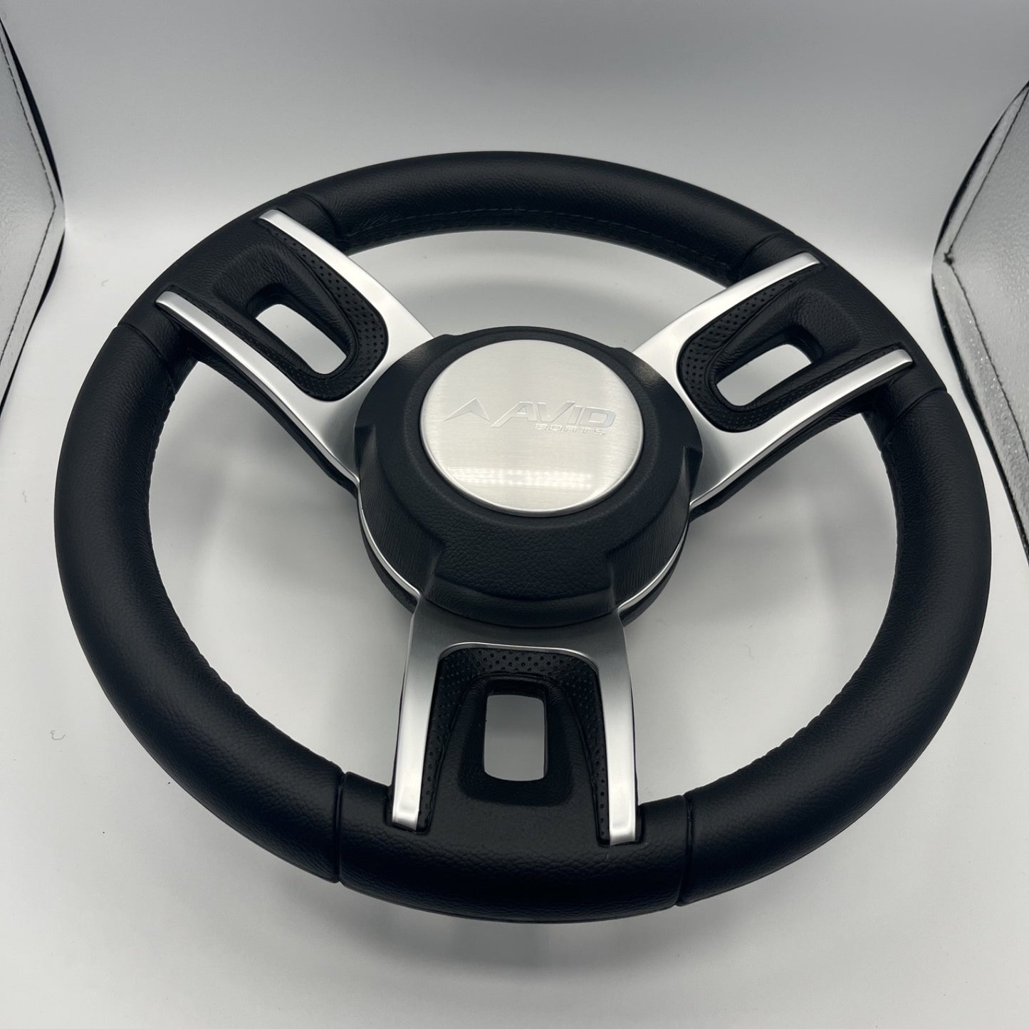 Gussi Italia Black Model 702 Steering Wheel | Avid Boats