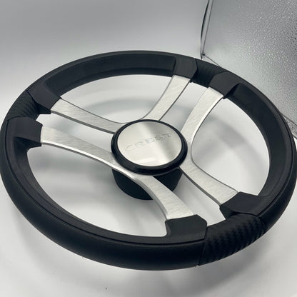 Benaco Boat Steering Wheel Brushed Aluminum Spokes | Crest Boats