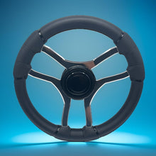 Malera Boat Steering Wheel Chrome Spokes | Blank Black Star