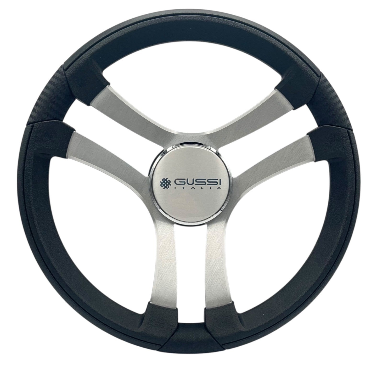 Benaco Boat Steering Wheel Brushed Aluminum Spokes