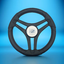 Molinara Marine Steering Wheel Black Brushed Alum Spokes | Regal