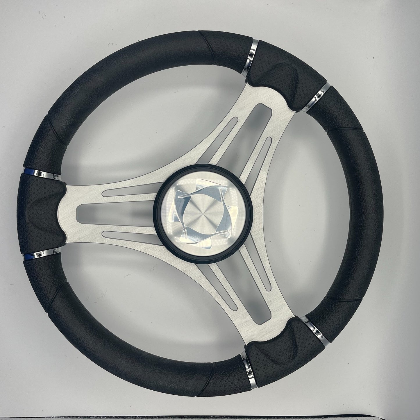 Verona Boat Steering Wheel Brushed Alum Spokes | Stingray