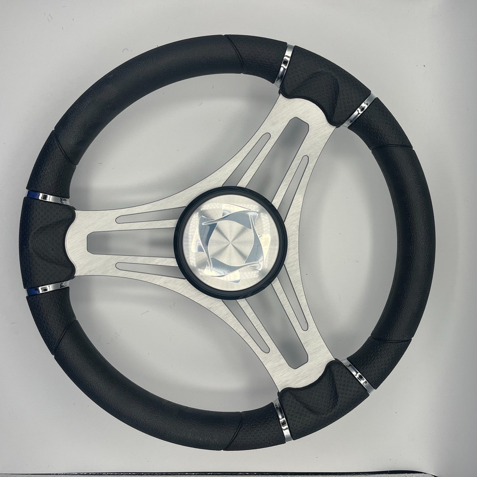 Verona Boat Steering Wheel Brushed Alum Spokes | Stingray