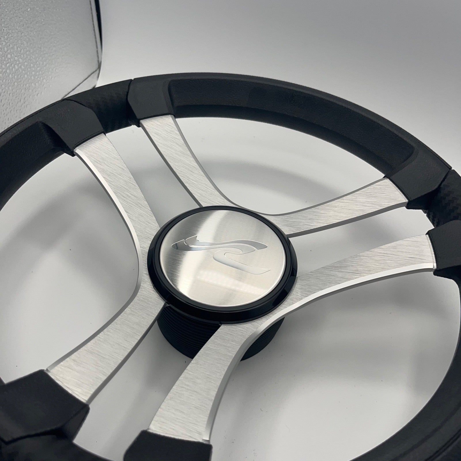 Benaco Boat Steering Wheel Brushed Aluminum Spokes | SeaRay Boats