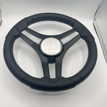 Molinara Marine Steering Wheel Black Brushed Alum Spokes | Lowe Boats