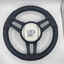 Molinara Marine Steering Wheel Black Brushed Aluminum Spokes | ATX