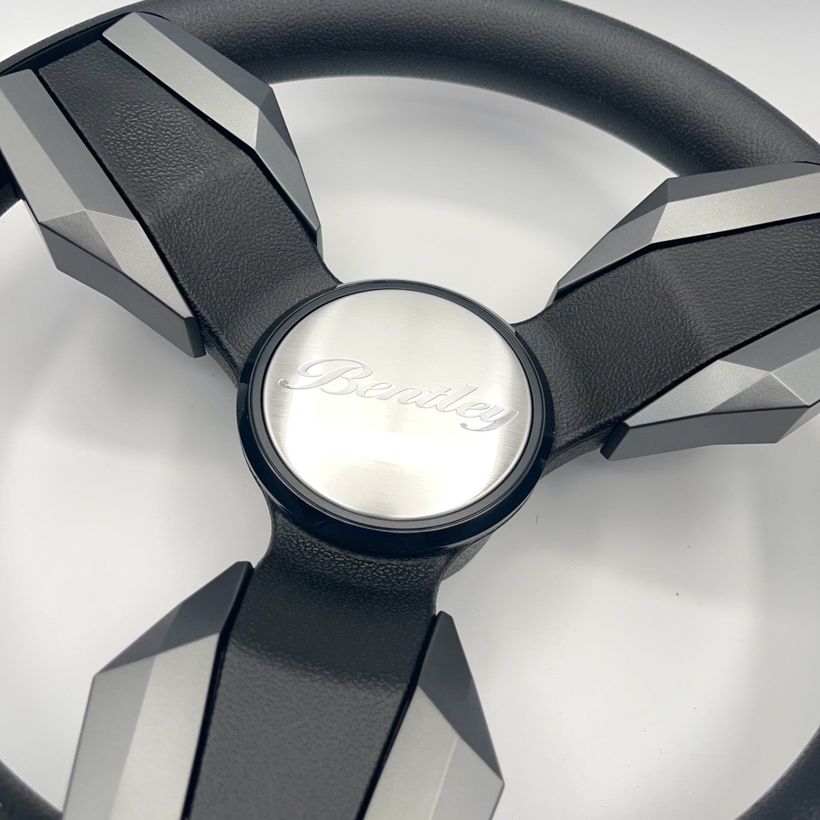 Collina Boat Steering Wheel Dark Gray Inserts - Bentley - Keyed ONLY