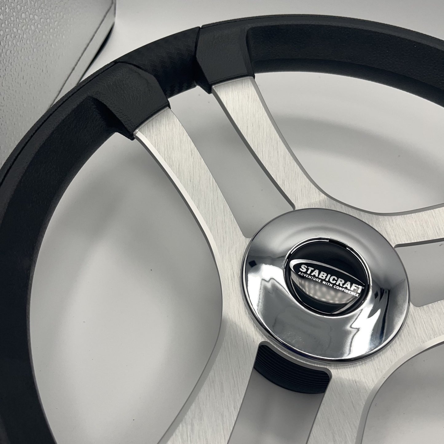 Benaco Boat Steering Wheel Brushed Aluminum Spokes | Stabicraft