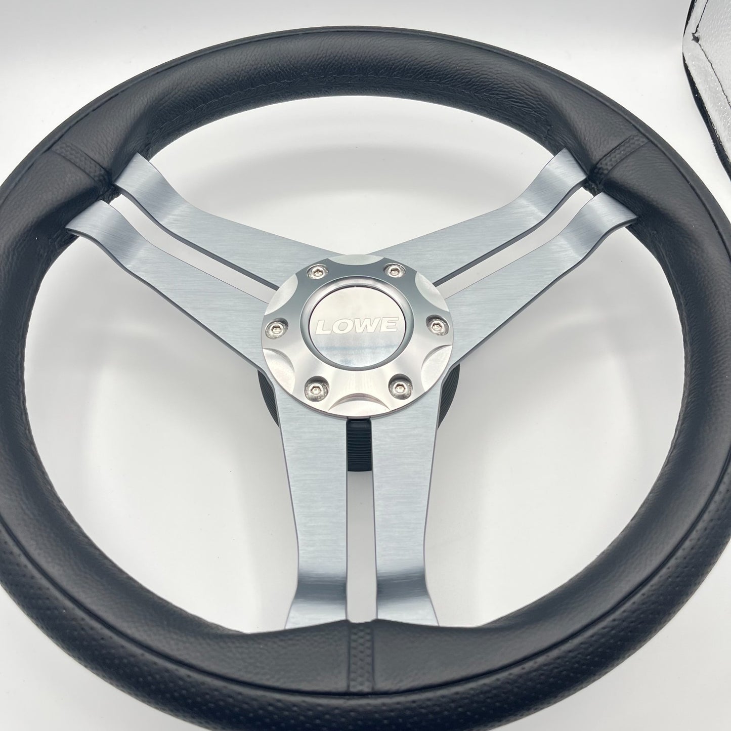 W208 Steering Wheel Gray Brushed Alum Spoke | Lowe Boats