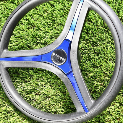 Brenta Black & Blue Golf Cart Steering Wheel Fits All CLUBCAR PRECEDENT Cart