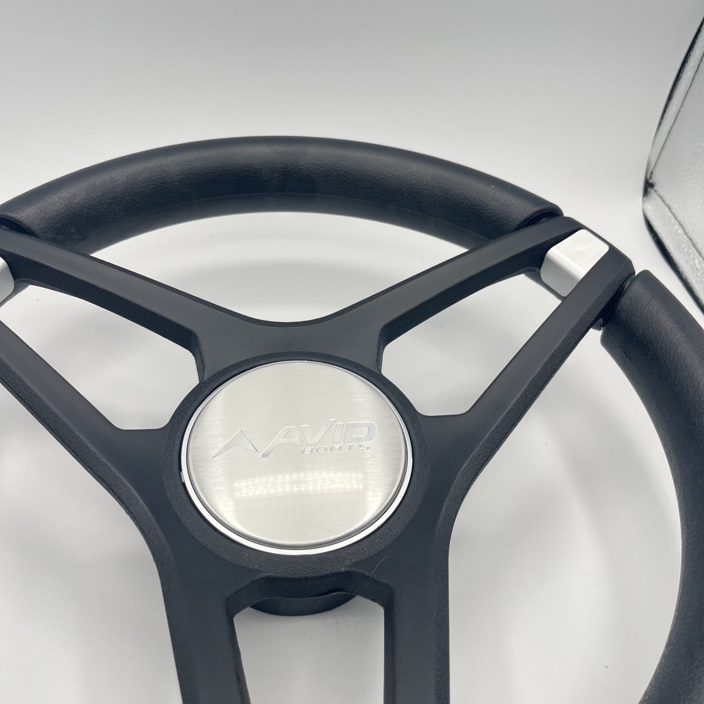 Molino Black w/Soft Touch Urethane Rim Boat Steering Wheel | Avid Boats
