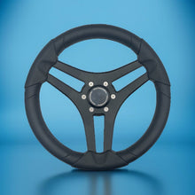 Molinara Marine Steering Wheel Black Brushed Alum Spokes | Bennington