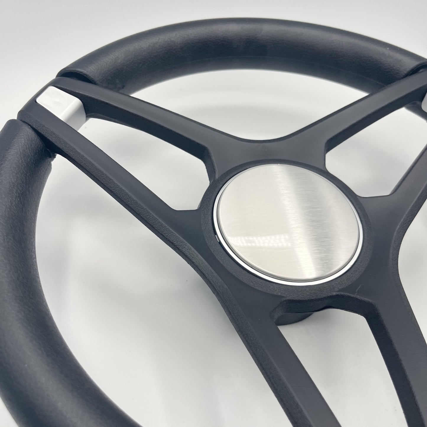 Molino Black w/Soft Touch Urethane Rim Boat Steering Wheel | Blank