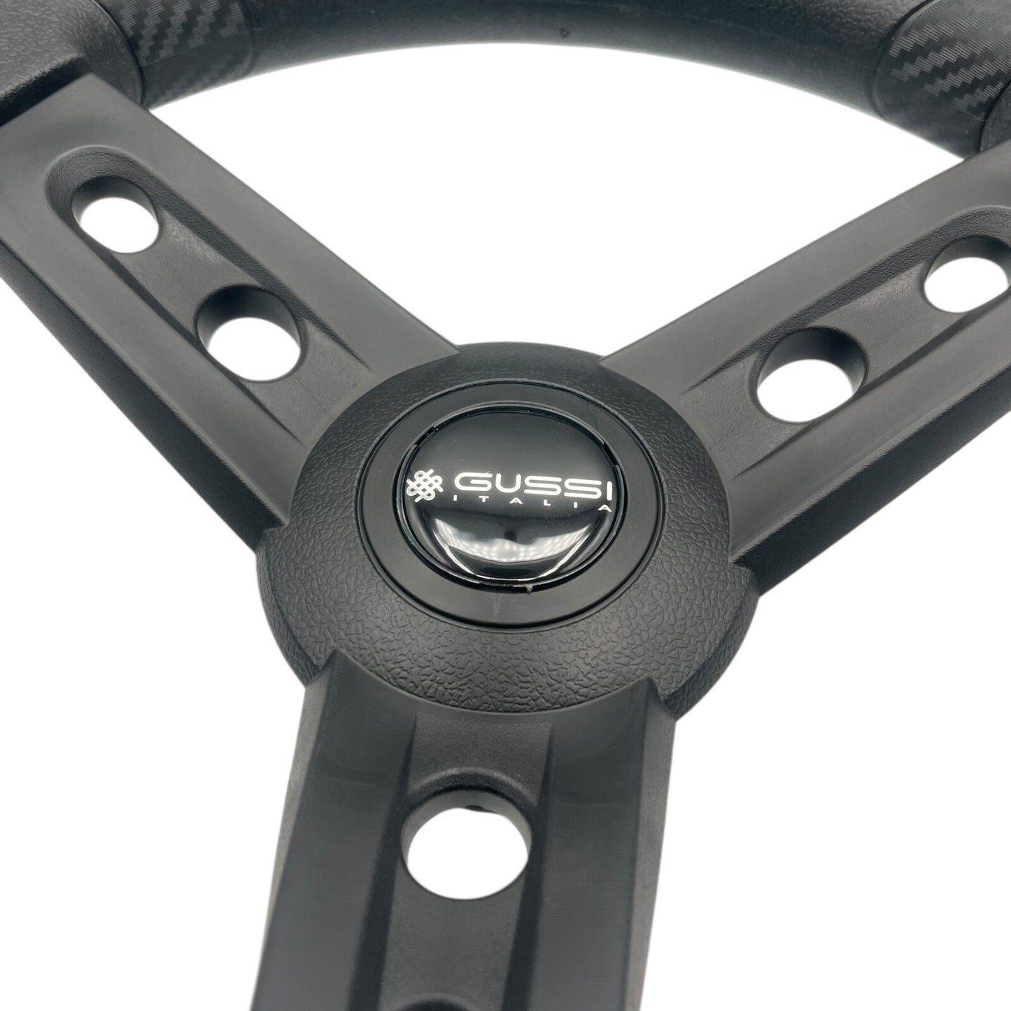 Lugana Black Marine Steering Wheel | Gussi Italia