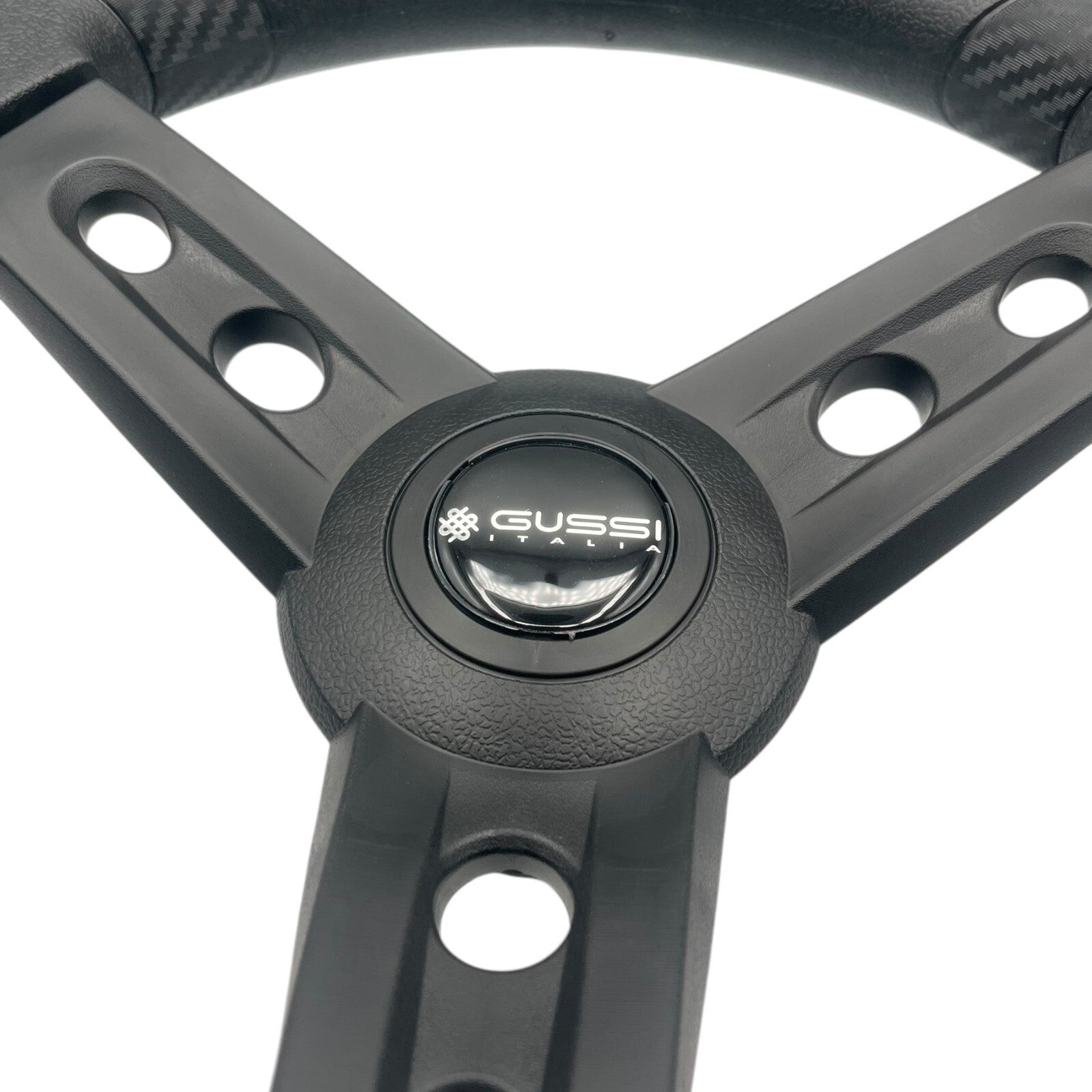 Lugana Black Marine Steering Wheel | Gussi Italia