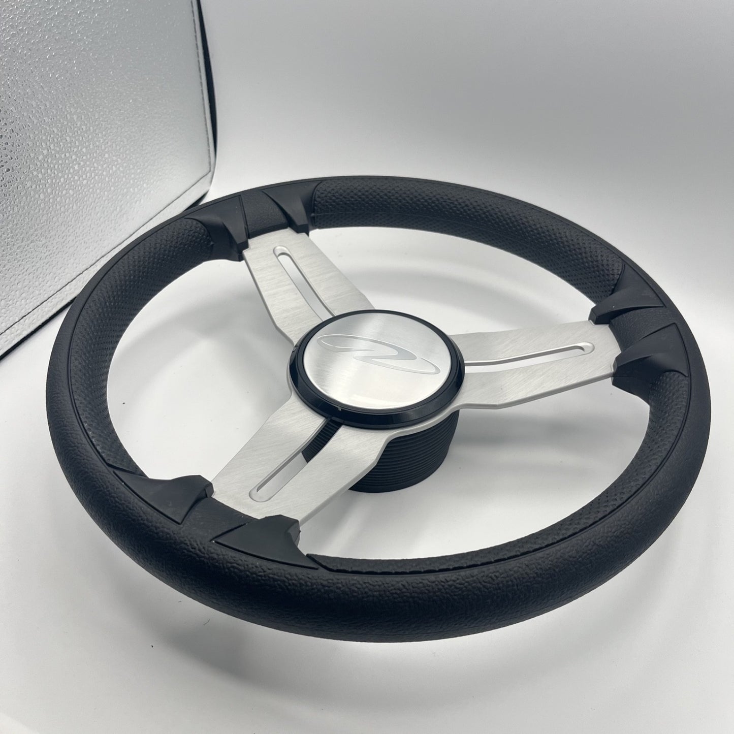 Model 15 Marine Steering Wheel Brush Alum Spokes | Regal Boats Logo