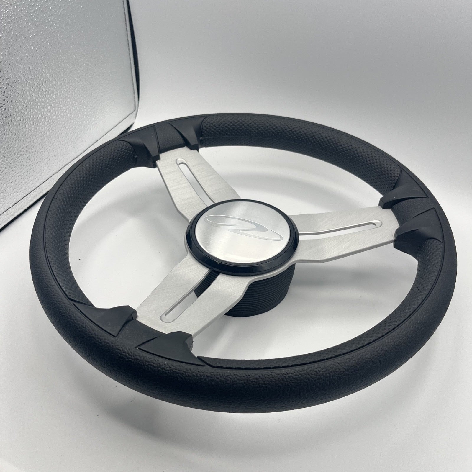 Model 15 Marine Steering Wheel Brush Alum Spokes | Regal Boats Logo