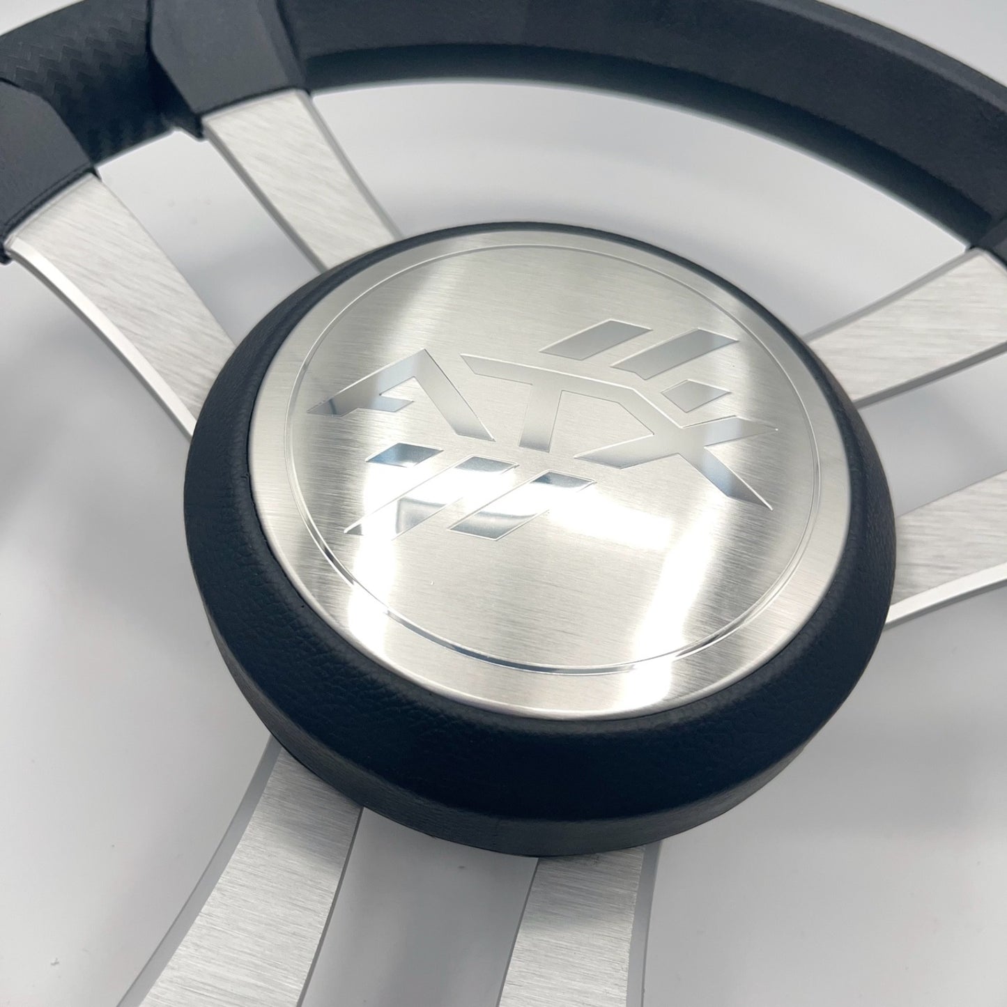 Benaco Boat Steering Wheel Brushed Aluminum Spokes | ATX Boats