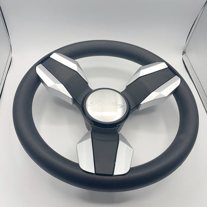 Collina Boat Steering Wheel Brushed Inserts - Keyed ONLY