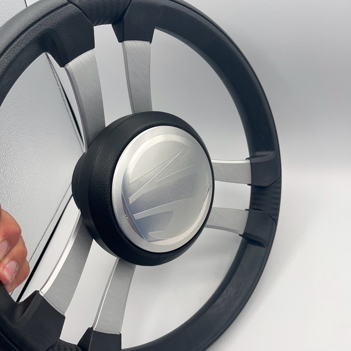 Benaco Boat Steering Wheel Brushed Aluminum Spokes | Tige Boats