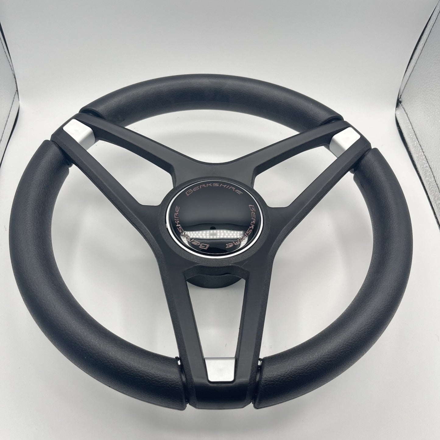 Molino Black w/Soft Touch Urethane Rim Boat Steering Wheel | Berkshire Boats