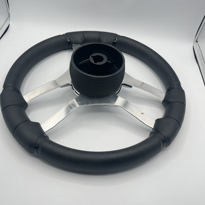 Malera Boat Steering Wheel Chrome Spokes | Gussi Italia
