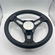 Model 15 Boat Steering Wheel Black Brushed Alum Spokes |BlackPlain