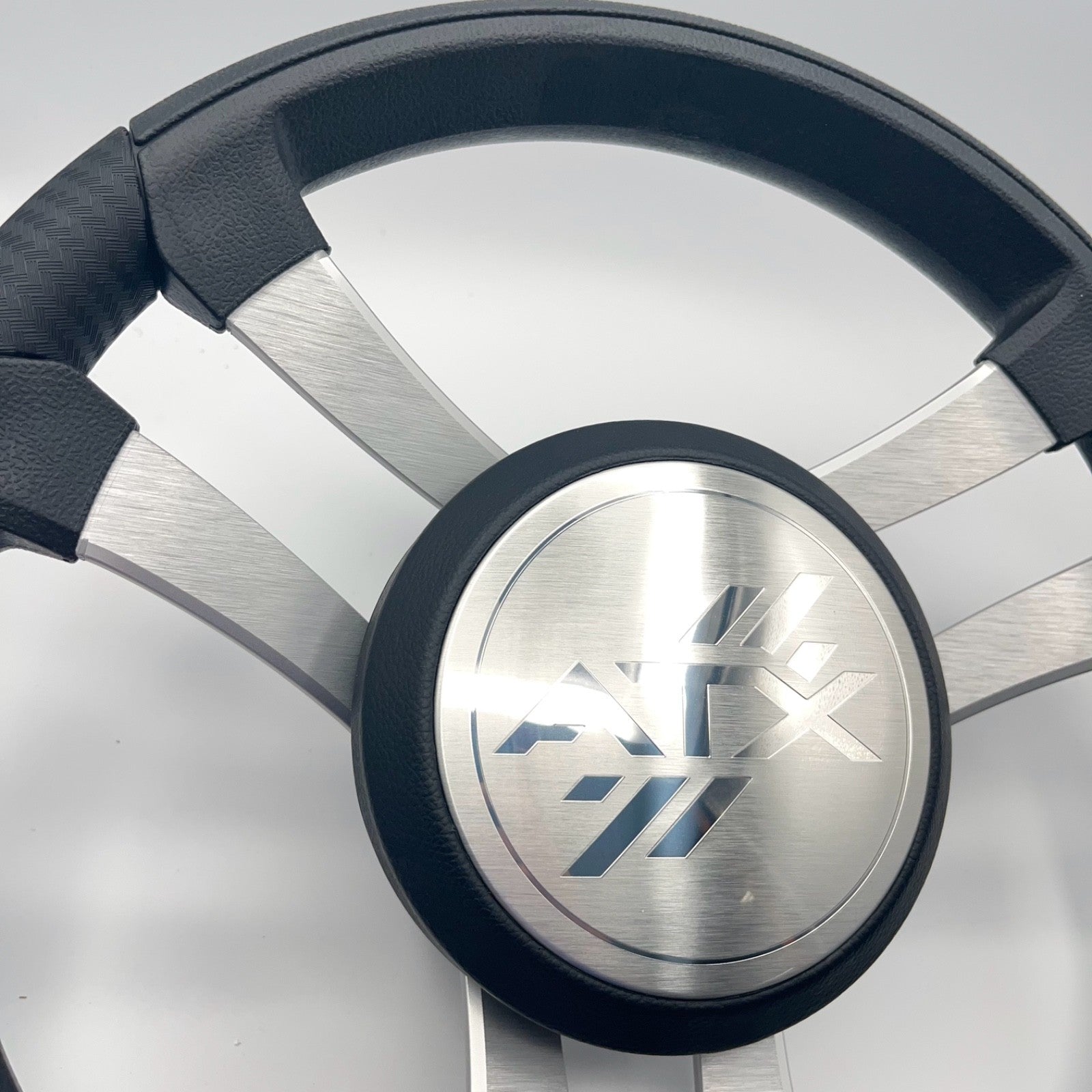 Benaco Boat Steering Wheel Brushed Aluminum Spokes | ATX Boats