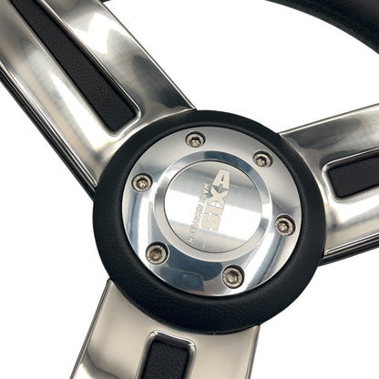 Gussi Italia Marine Steering Wheel Stainless Steel Spokes Soft Touch Rim | Axis