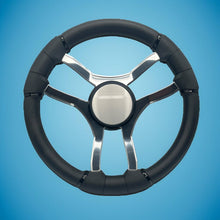 Malera Boat Steering Wheel Chrome Spokes | Plain