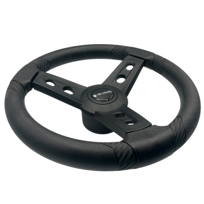 Lugana Black Marine Steering Wheel | Gussi Italia
