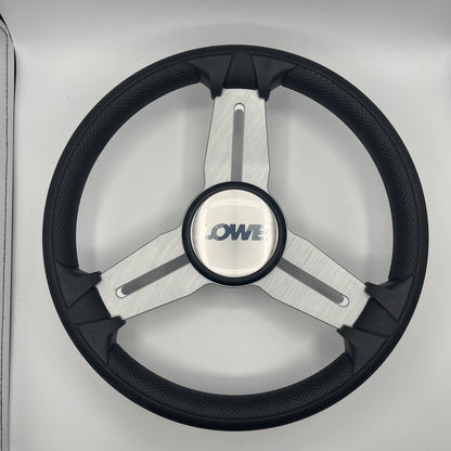 Model 15 Marine Steering Wheel Brushed Alum Spokes | Lowe Boats