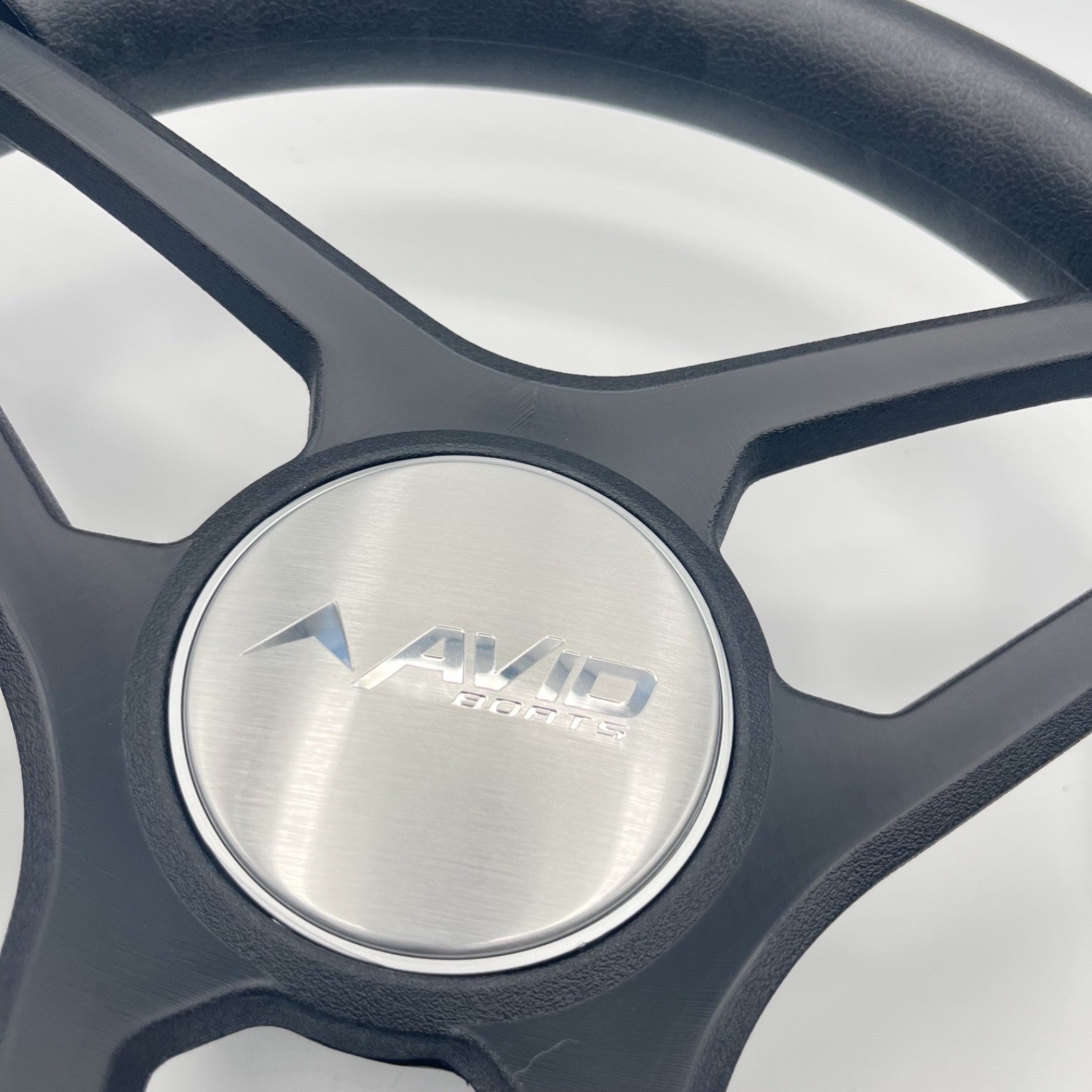 Molino Black w/Soft Touch Urethane Rim Boat Steering Wheel | Avid Boats