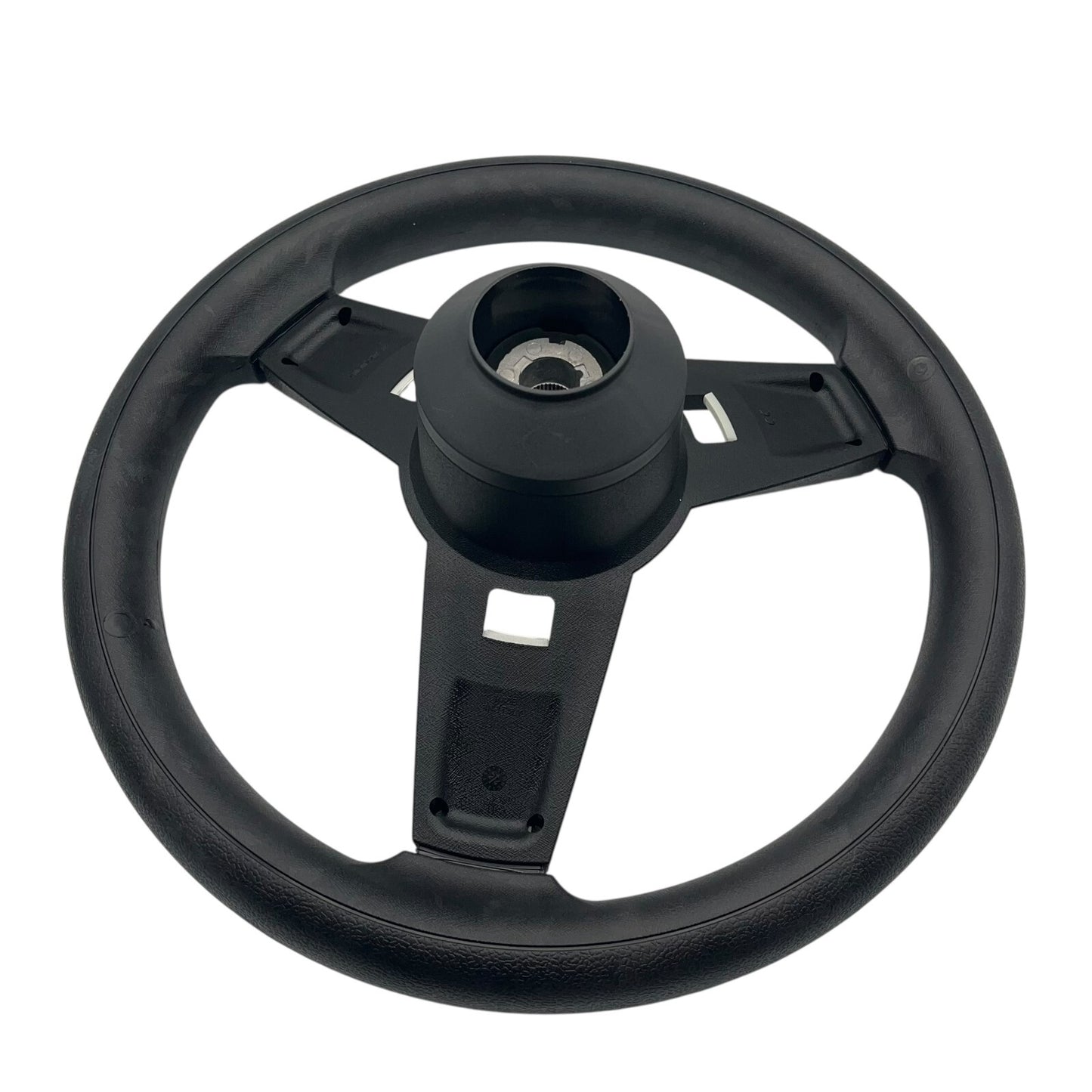 Giazza Golf Cart Steering E-Z-GO HUB Soft Touch Rim ABS Spokes - White Inserts