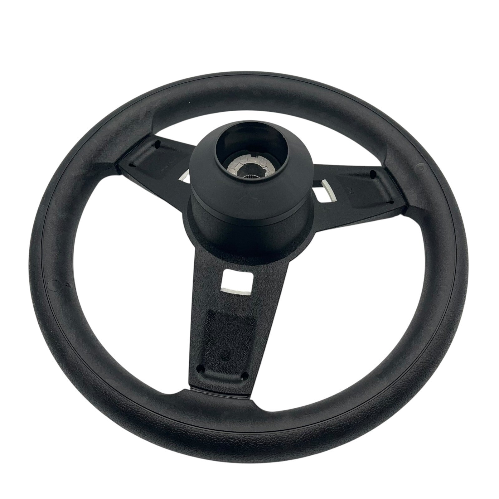 Giazza Golf Cart Steering E-Z-GO HUB Soft Touch Rim ABS Spokes - White Inserts