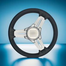 Model 15 Marine Steering Wheel Brushed Aluminum Spokes | Blank Center