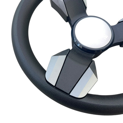 Collina Boat Steering Wheel Dark Gray Inserts - Keyed ONLY
