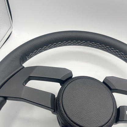 Gussi Italia Boat Sinel Steering Wheel Black Billet Aluminum Spoke | Harris