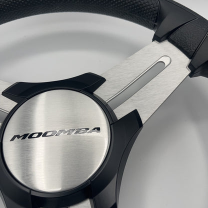 Model 15 Marine Steering Wheel Brushed Aluminum Spokes | Moomba