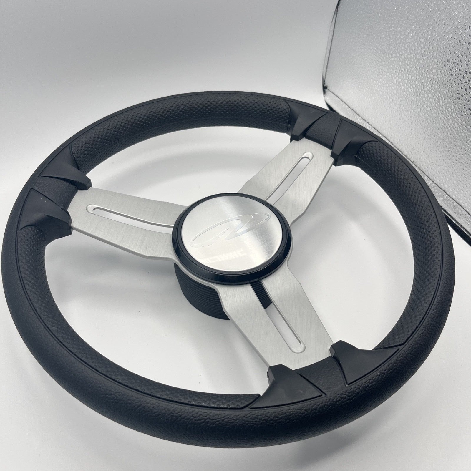Model 15 Marine Steering Wheel Brush Alum Spokes | Regal Boats Logo