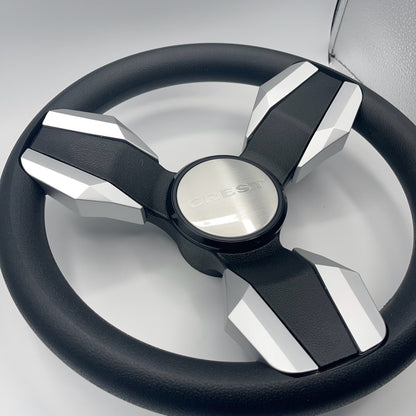 Collina Boat Steering Wheel Brushed Inserts - Keyed ONLY