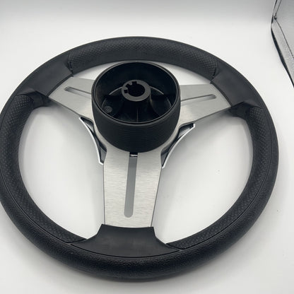Model 15 Marine Steering Wheel Brushed Alum Spokes | HarrisKayote