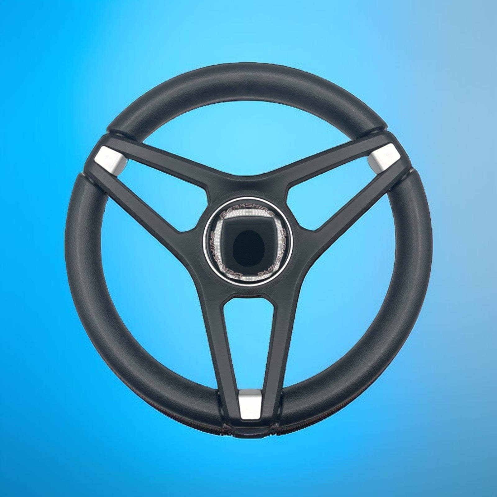 Molino Black w/Soft Touch Urethane Rim Boat Steering Wheel | Berkshire Boats
