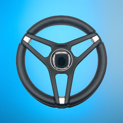 Molino Black w/Soft Touch Urethane Rim Boat Steering Wheel | Berkshire Boats